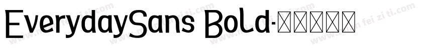 EverydaySans Bold字体转换